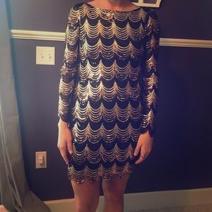 Charolette Rouse, sequin dress